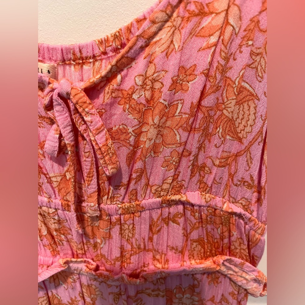 Billabong Pink and Orange Floral Dress - Picture 4 of 4